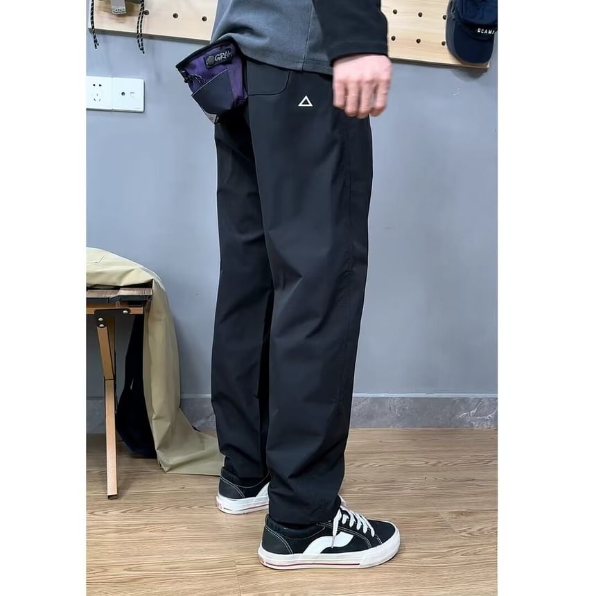 Kimeya - Hoge taille, rechte cargobroek met effen pijpen