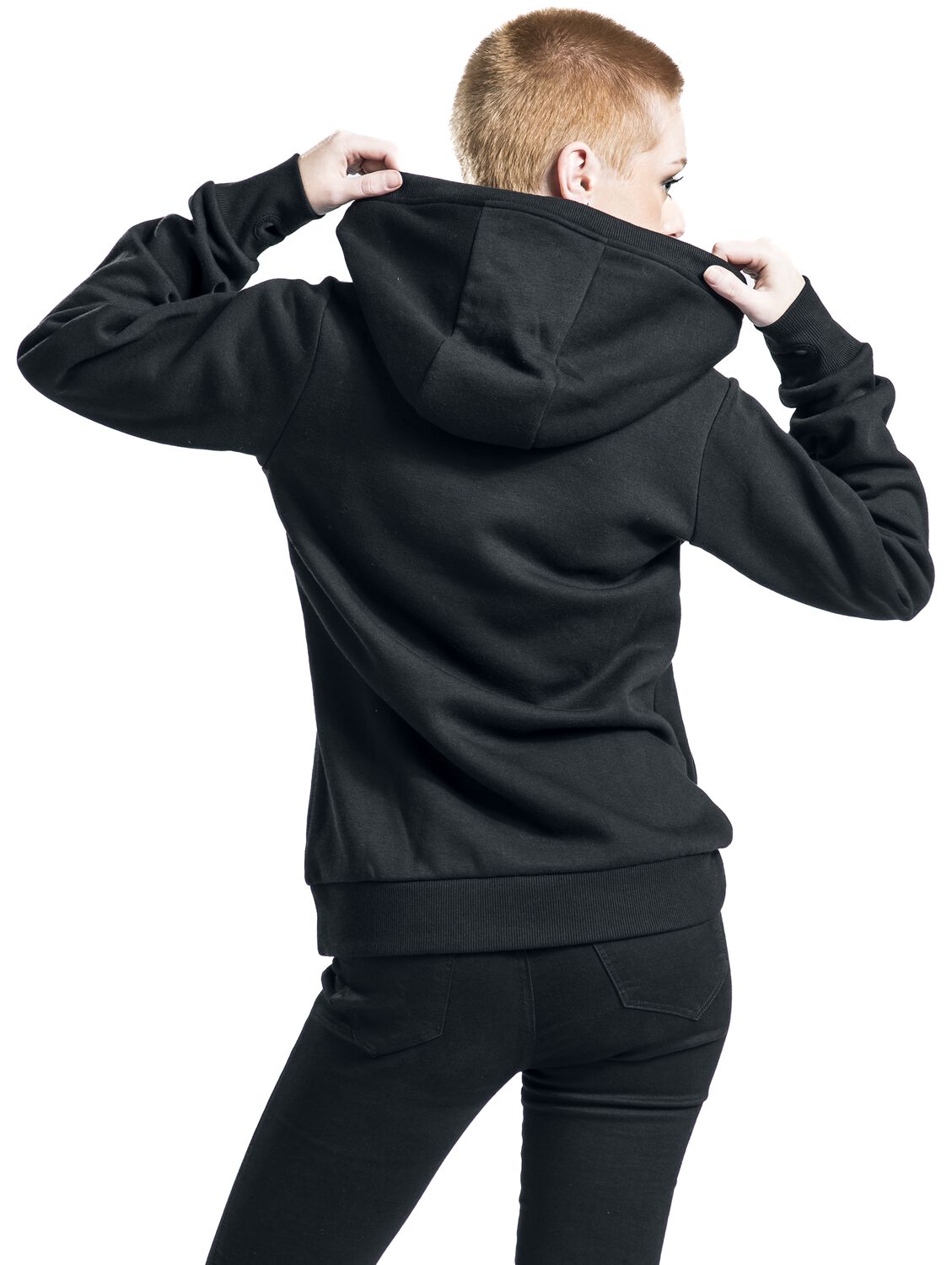 Sweat à Capuche Crâne en Sequins | Rock Rebel by EMP Sweat-shirt à capuche