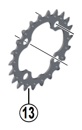 Shimano klinge 24T FC-M617