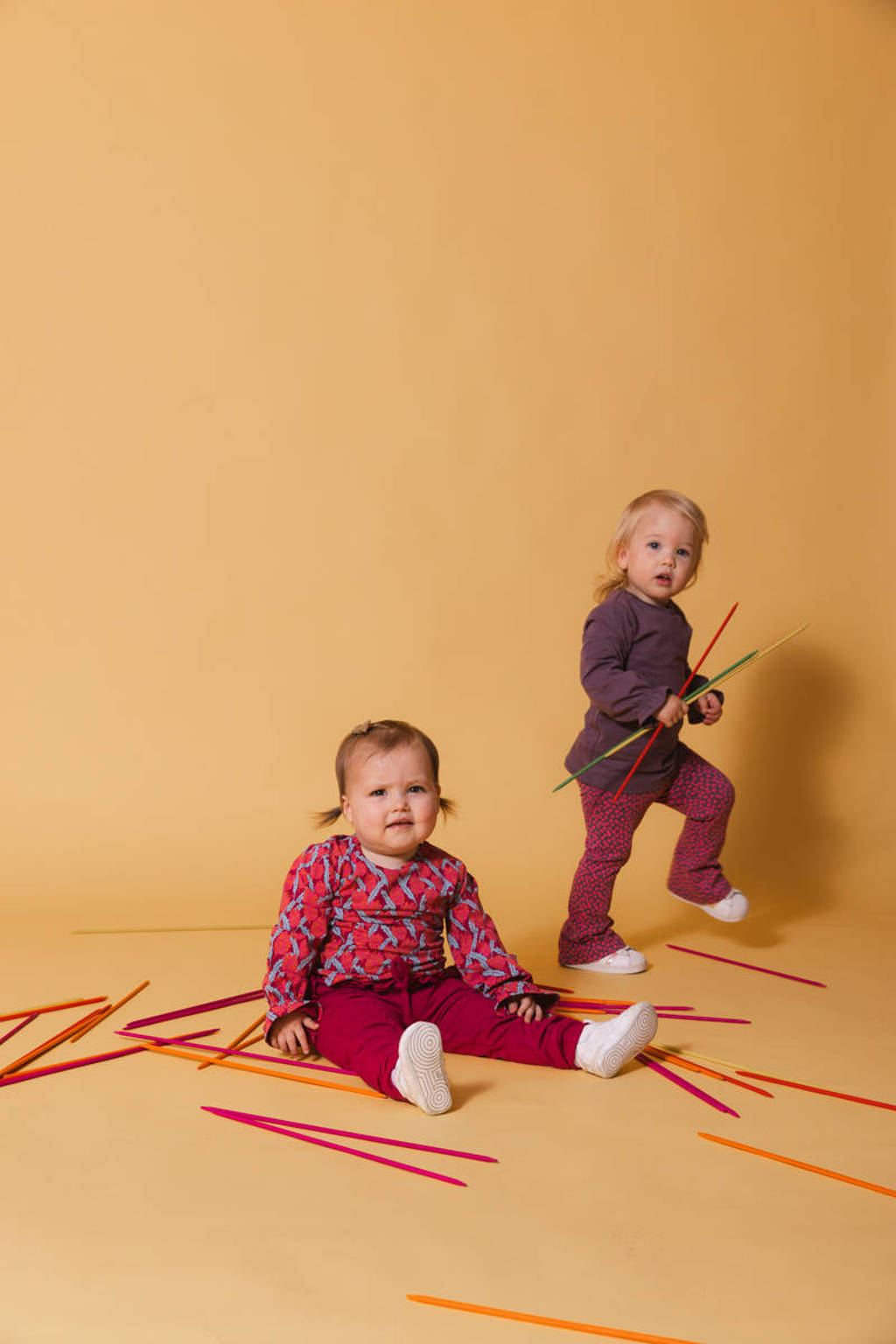 Quapi regular fit broek MARA donkerroze