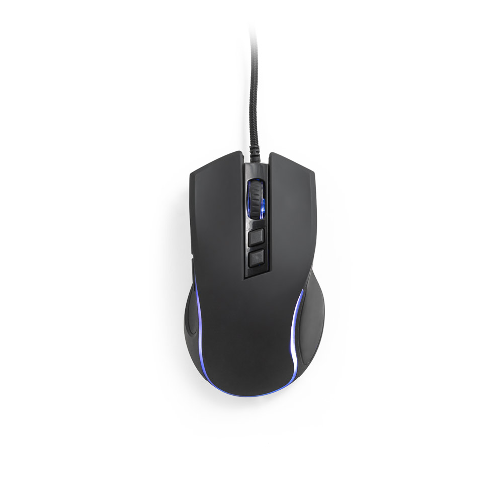 hi!dea 97133 - Souris gaming avec câble de 1.5m et lumières LED RVB en ABS
