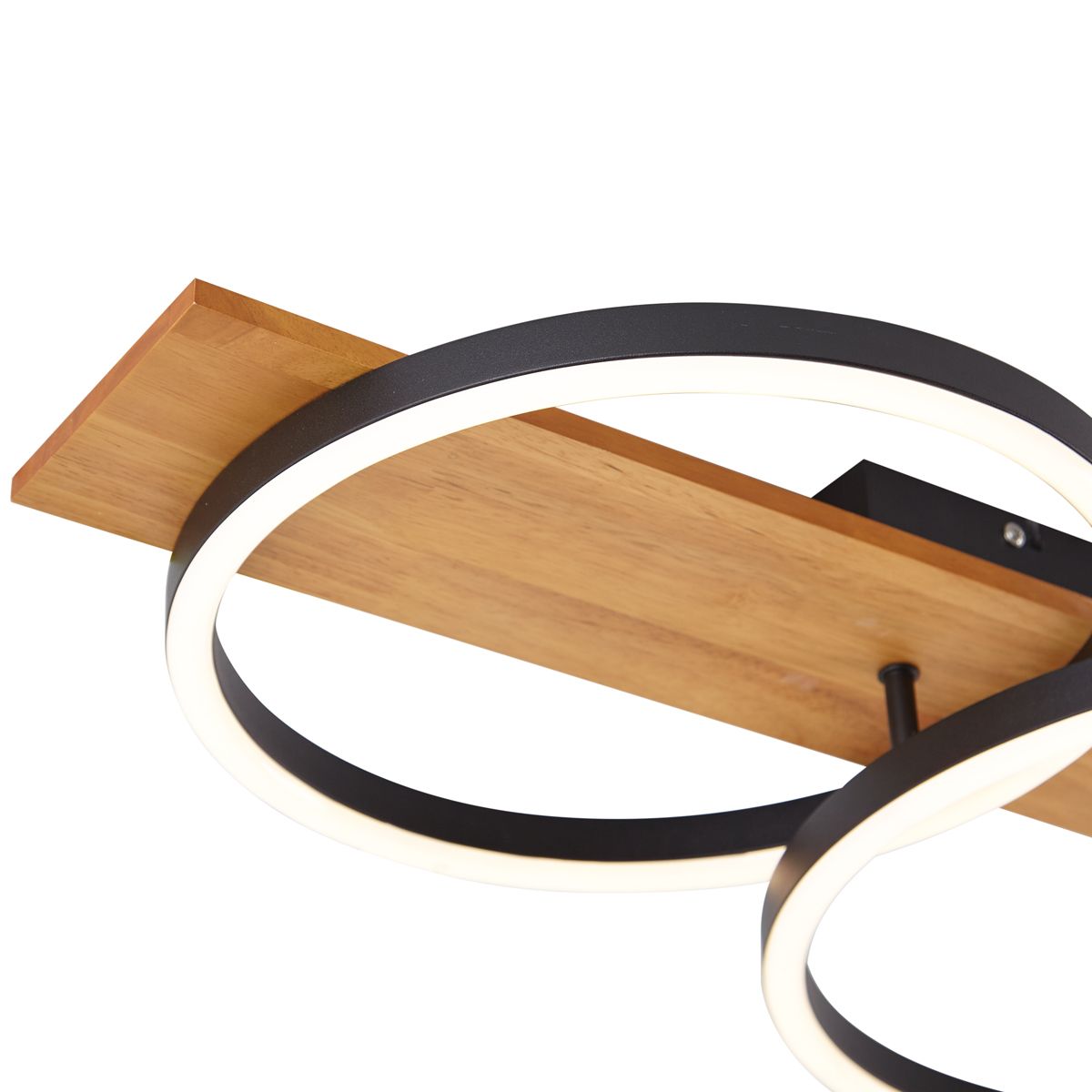Design plafondlamp zwart rond incl. LED 3-staps dimbaar 3-lichts - Nimue