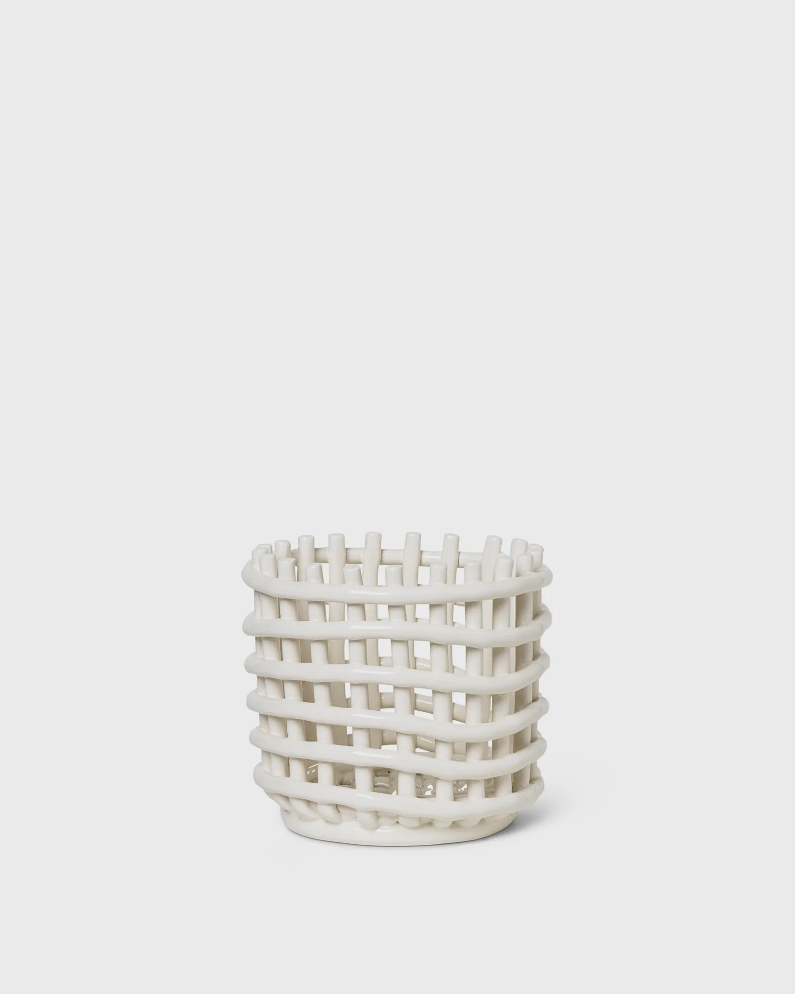 ferm LIVING Ceramic Basket Small