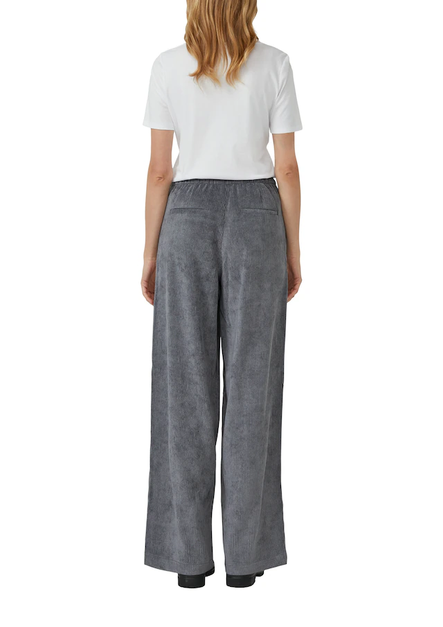 s.Oliver Cordhose  mit Elastikbund und Wide Leg