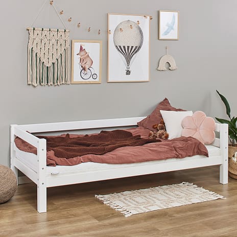 Hoppekids ECO Luxury juniorseng 90x200cm - Hvid