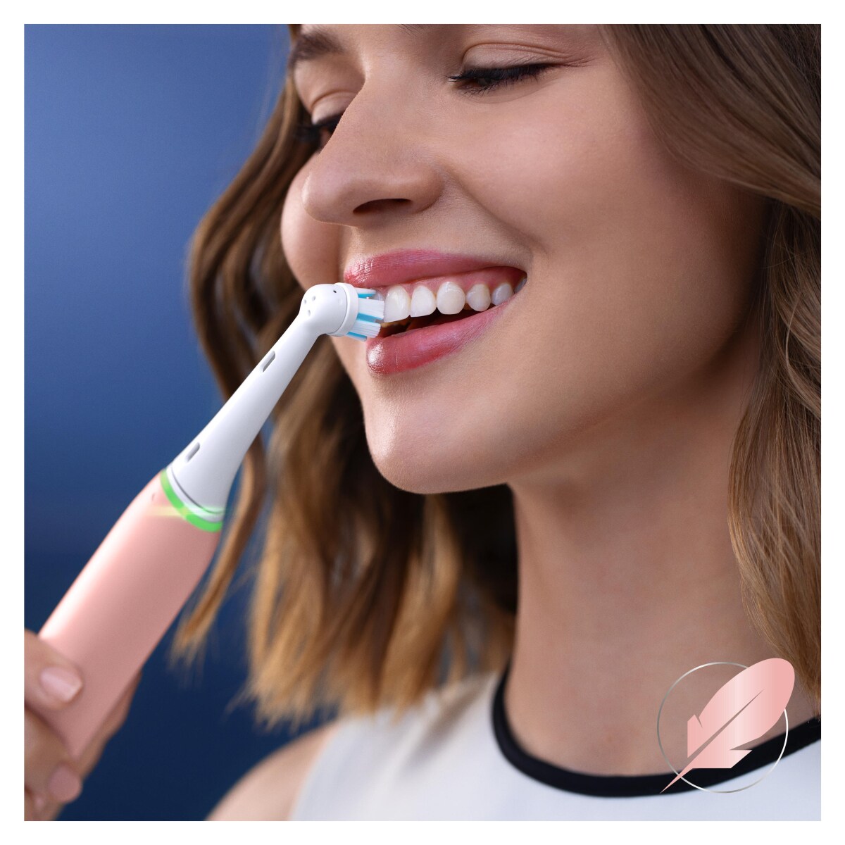 Oral-B iO Sanfte Reinigung Aufsteckbürsten für elektrische Zahnbürste, 6 Stück