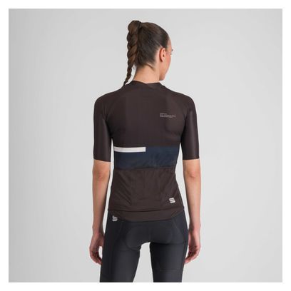 Maillot Manches Courtes Femme Sportful Bomber Noir/Blanc