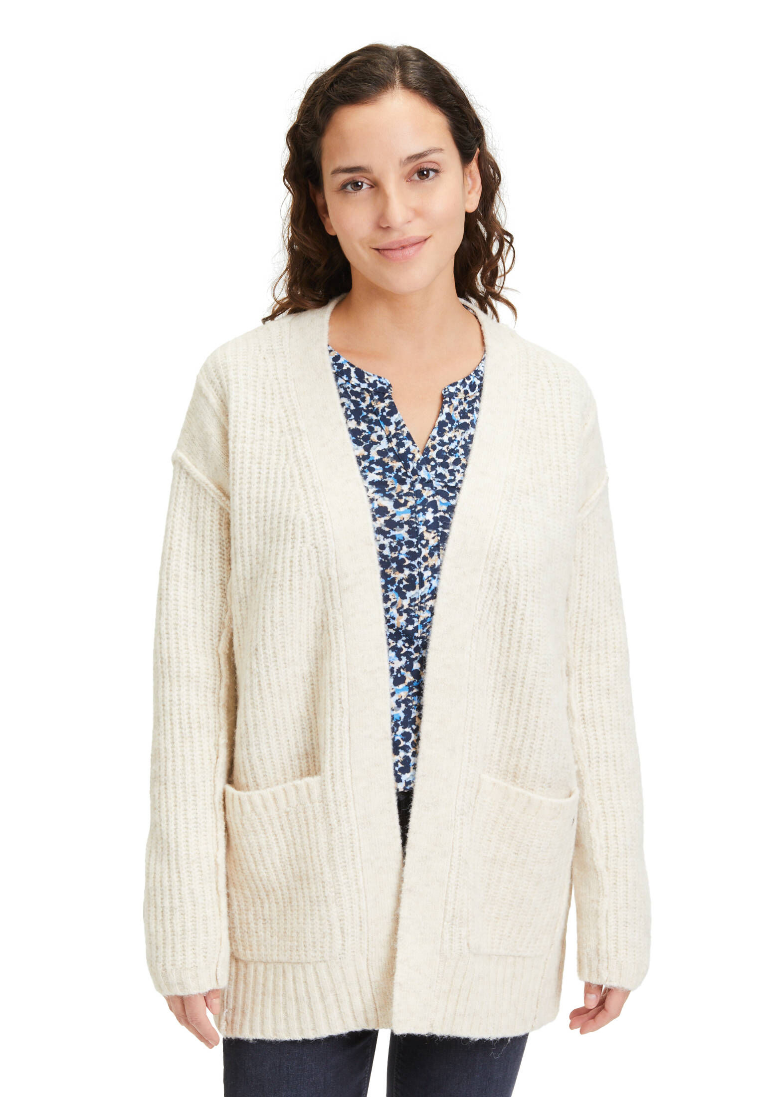 Betty & Co| Damen Casual-Strickjacke ohne Verschluss