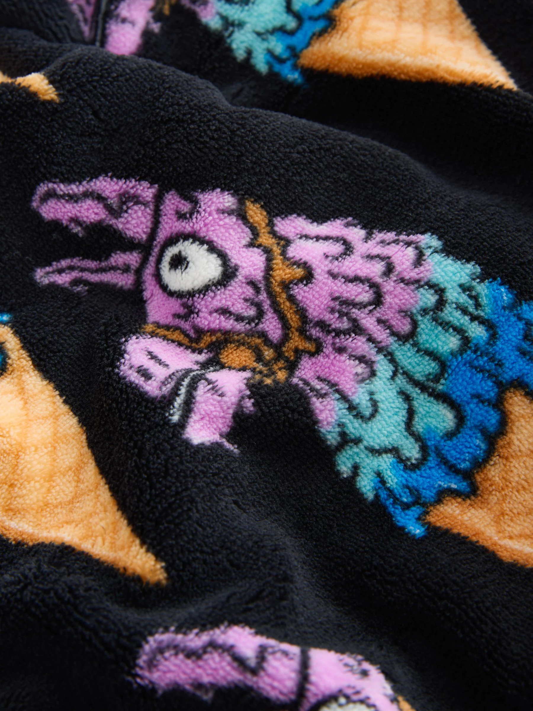 Zwart/blauw Fortnite - Fleece Blanket Hoodie (5-13yrs)