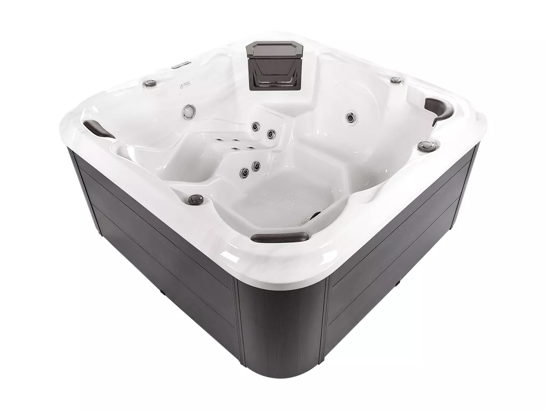 Spa d'extérieur avec LED TULAROSA Blanc