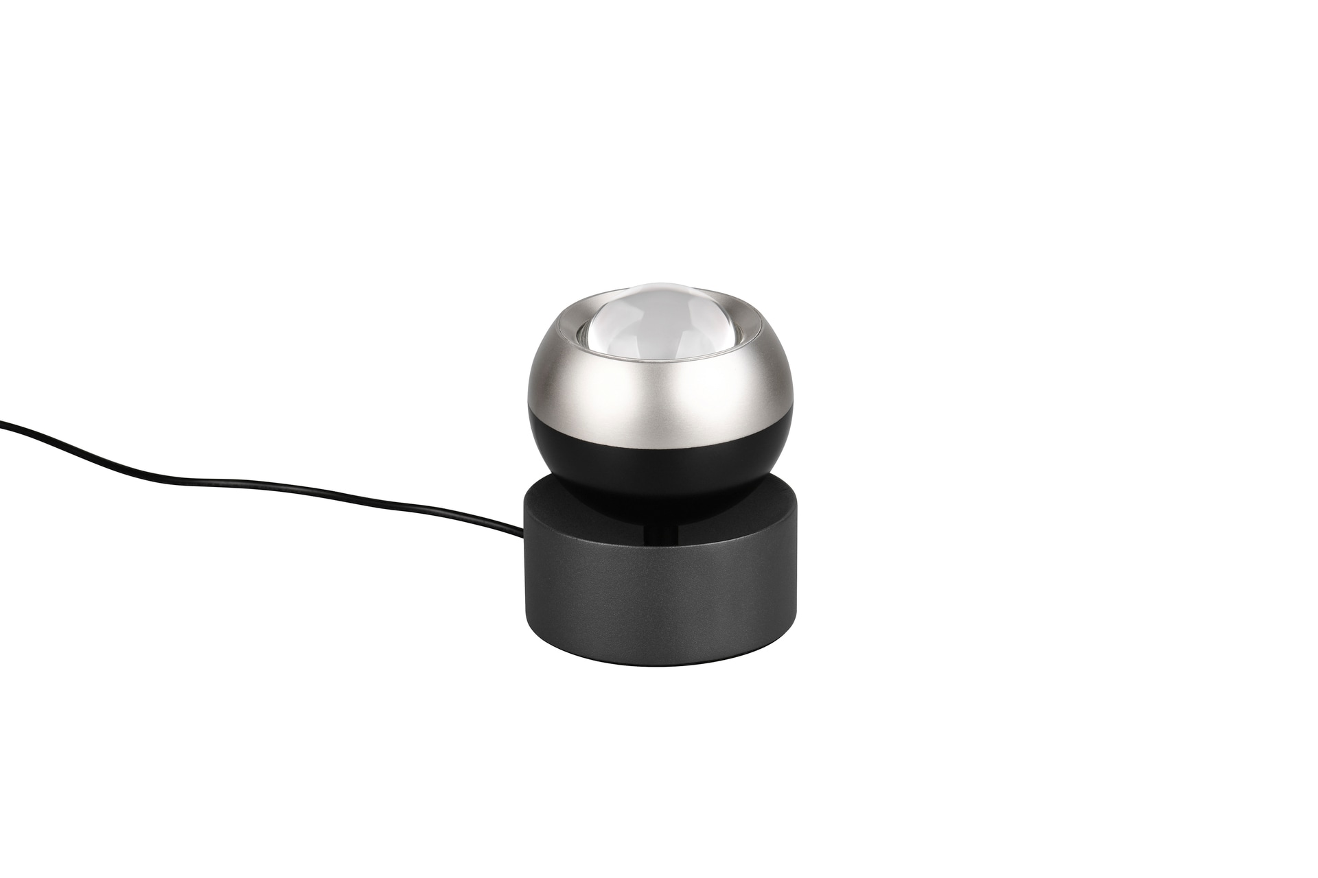 TRIO LED Tischlampe TRS ORBIT nickelfarbig