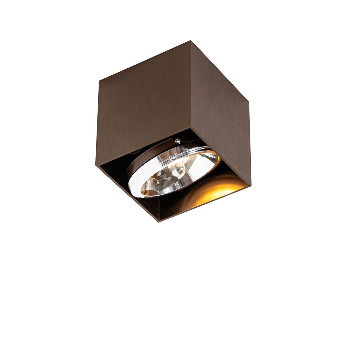 Design spot donkerbrons vierkant draai en kantelbaar - Box