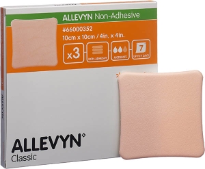 ALLEVYN NON-ADHÄSIV Wundverband 10x10cm, 10 Stück