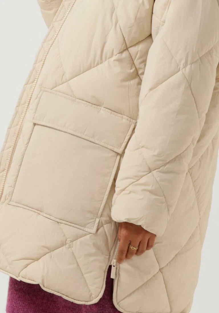 SELECTED FEMME zand selected femme gewatteerde jas heidi puffer jacket