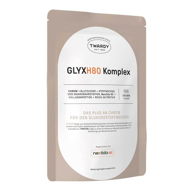 GLYXH80 Komplex Kollagenpeptide & Chrom Pulver, 300 g