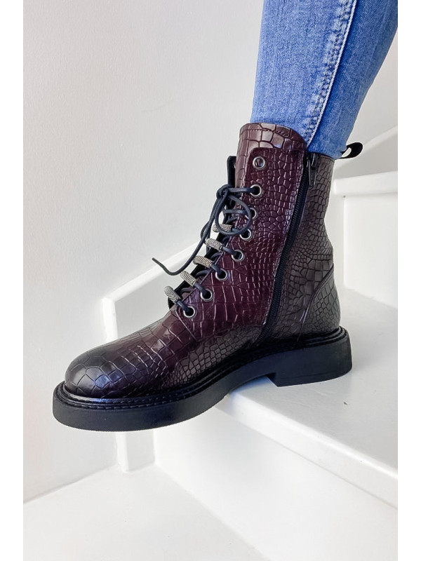 Bottines E112E9 Mulberry - Semerdjian