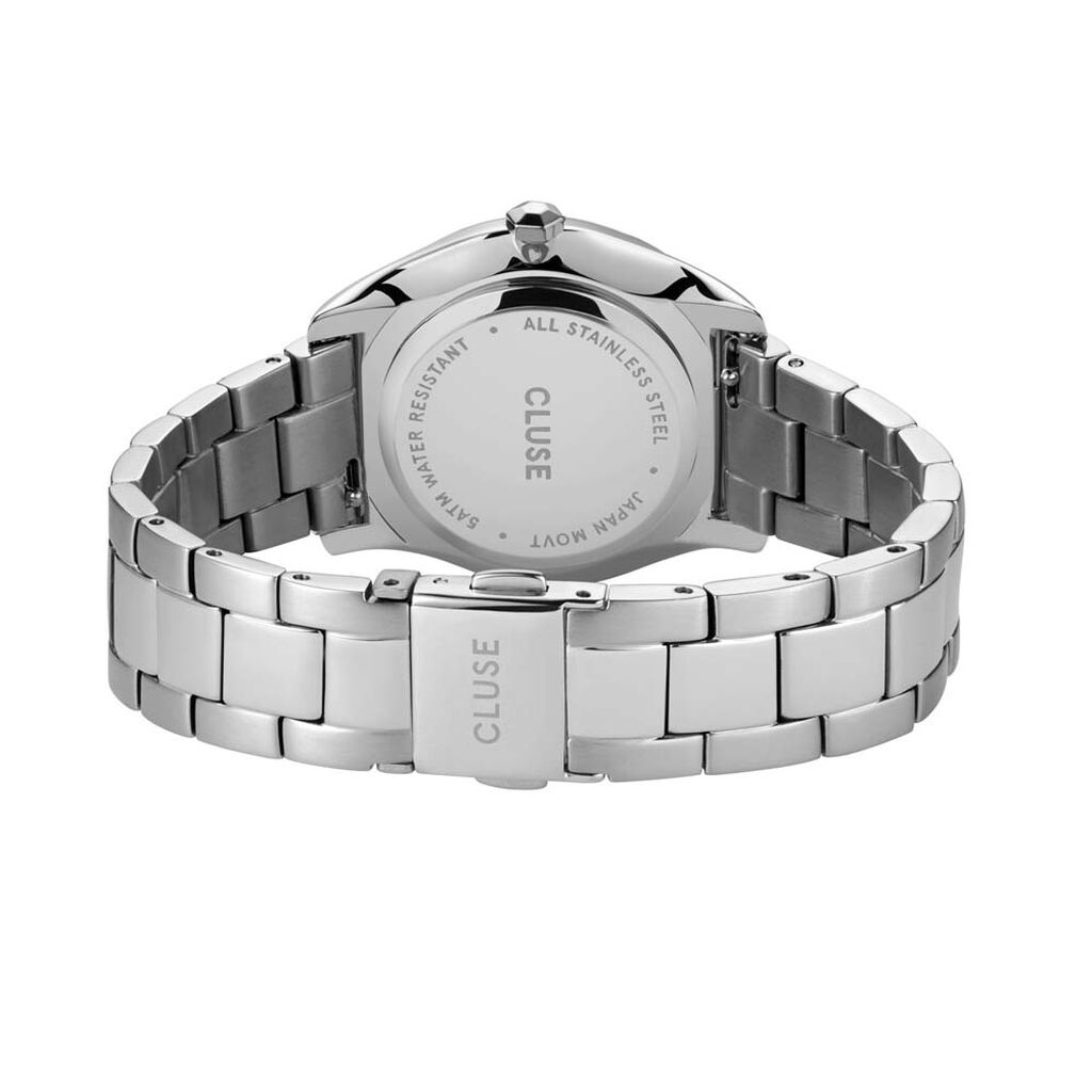 Montre Cluse Feroce Petite Acier Blanc