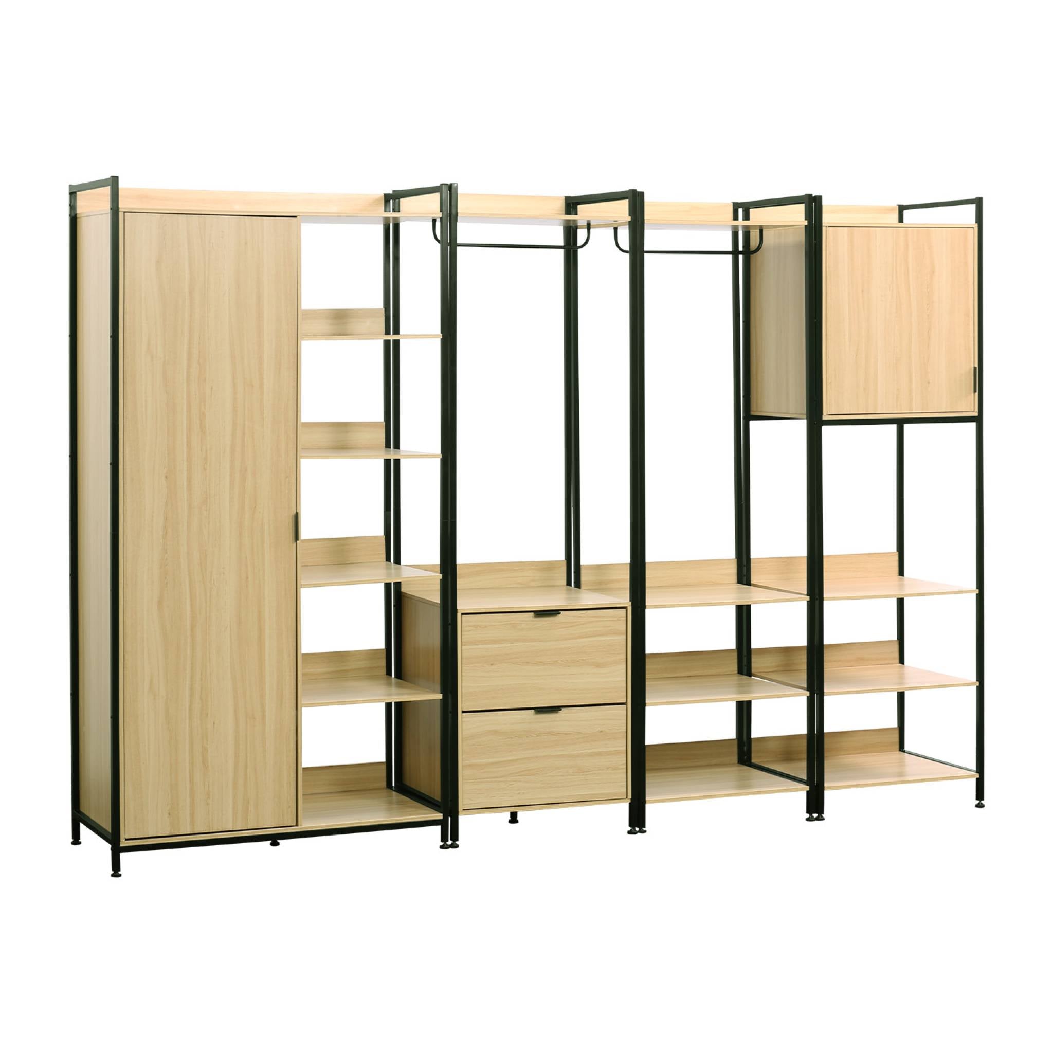 sweeek - Modulaire kledingkast met 4 elementen
