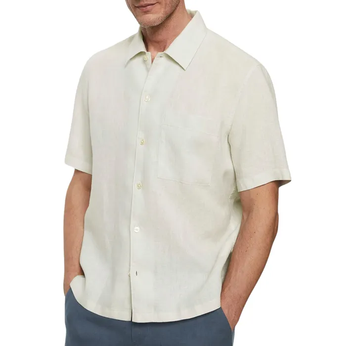 Marc O'Polo Camp Collar Linen Overhemd Heren