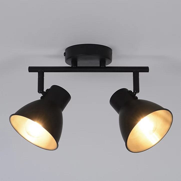Réglette spot 2 lumières E14 40W Corep Dock L.30 x L.14 x H.19 cm