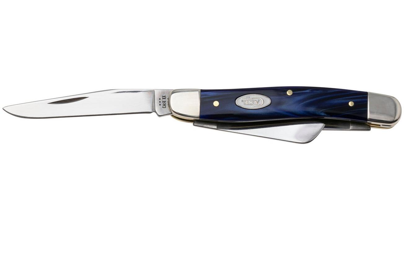 Case Medium Stockman 23448 Smooth Blue Pearl Kirinite 10318 SS, zakmes