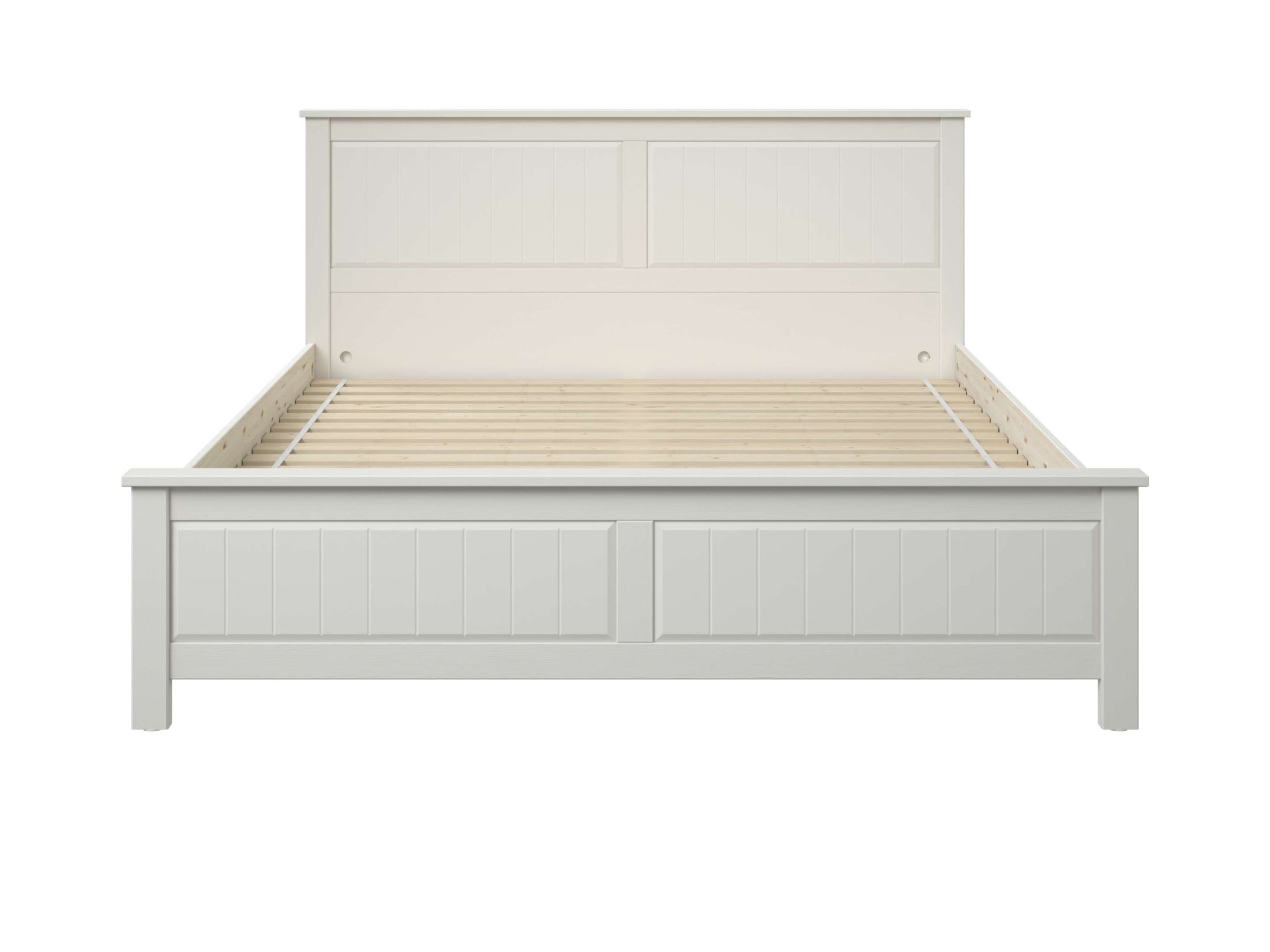 GOODproduct Massivholzbett »Northwood, Landhausstil, mit Lamellen und Kassetten, Made in EU« Liegefläche 180x200cm,  inklusive Lattenrost, stilvolles Design, Schubkasten optional (748832)