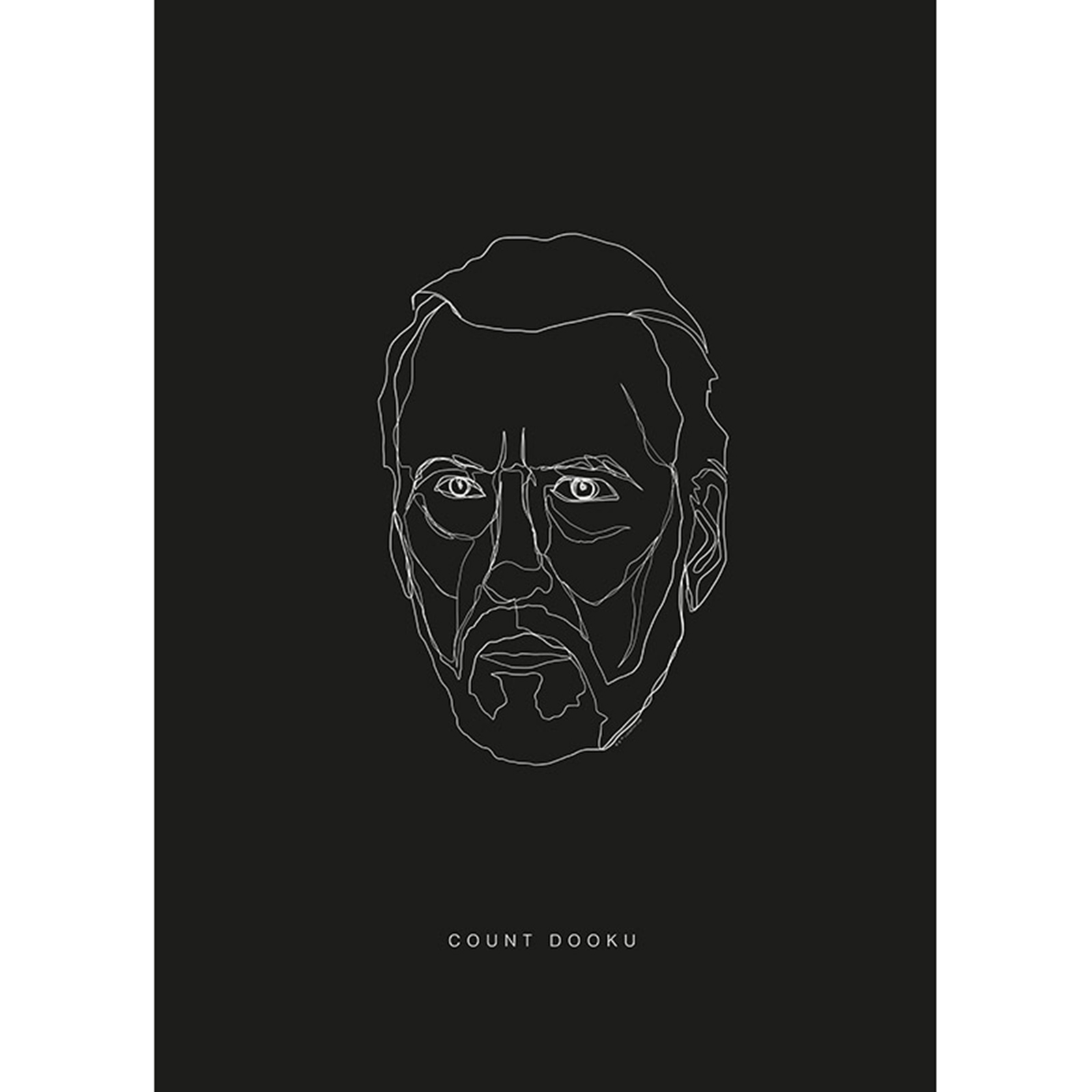 Wandbild STAR WARS LINES DARK SIDE - 50x70 cm
