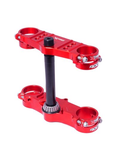 Tés de fourche Xtrig ROCS Tech Offset 28mm rouge