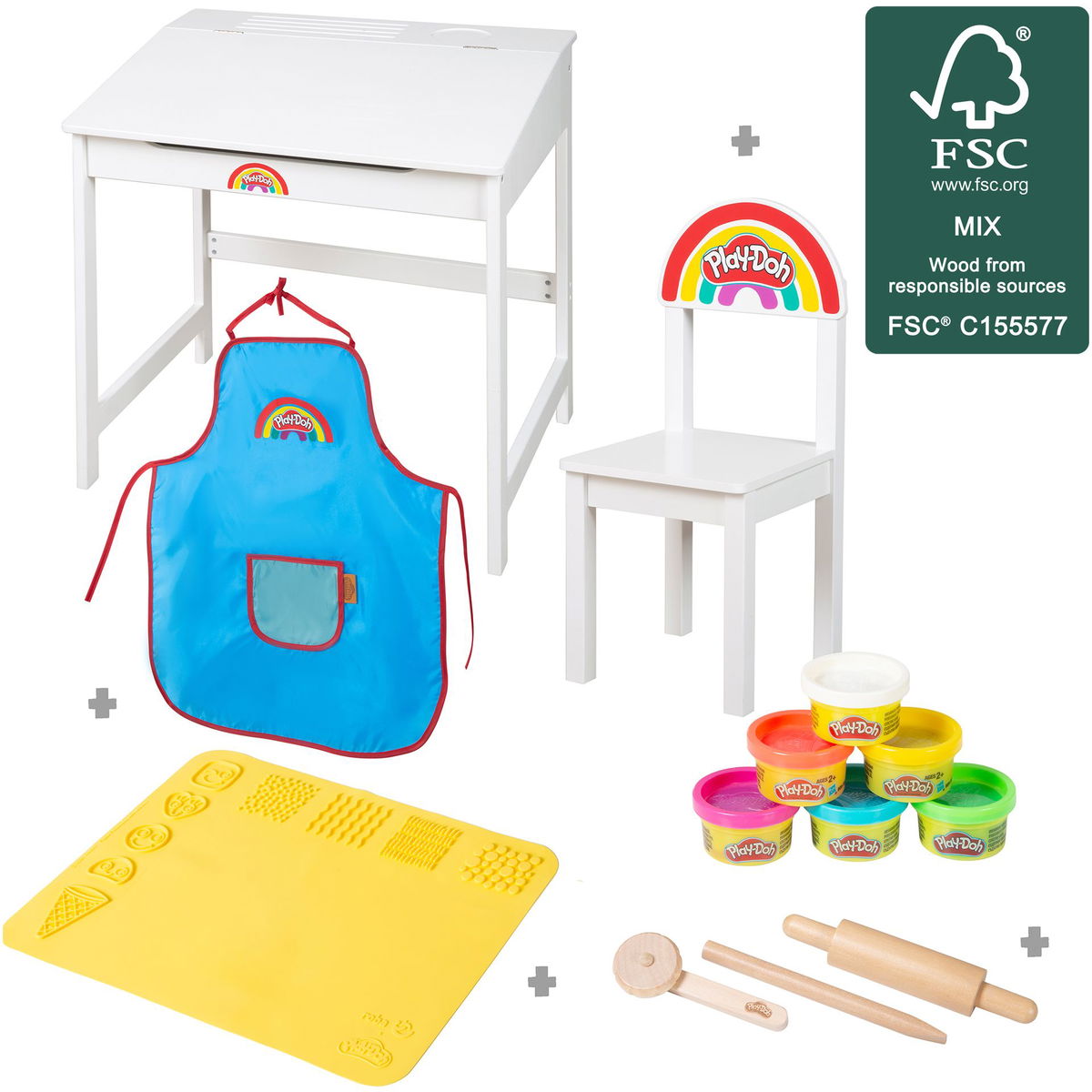 robaroba   x Play Doh Schulpult mit Zubehör