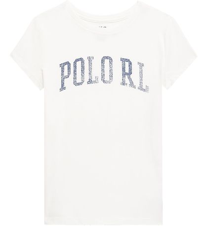 Polo Ralph Lauren T-Shirt - Uhr Hill - Weiß m. Navy