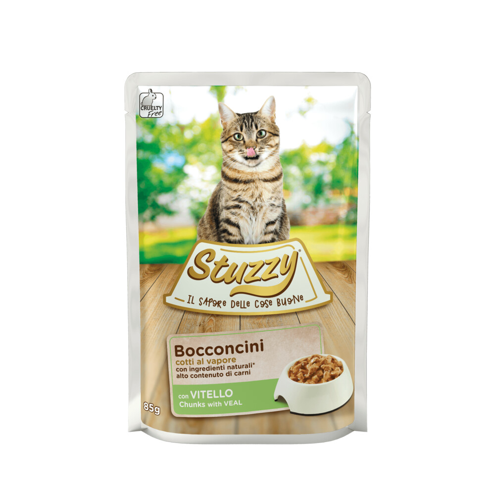 24x Stuzzy Kattenvoer Pouch Kalfsvlees85 gr