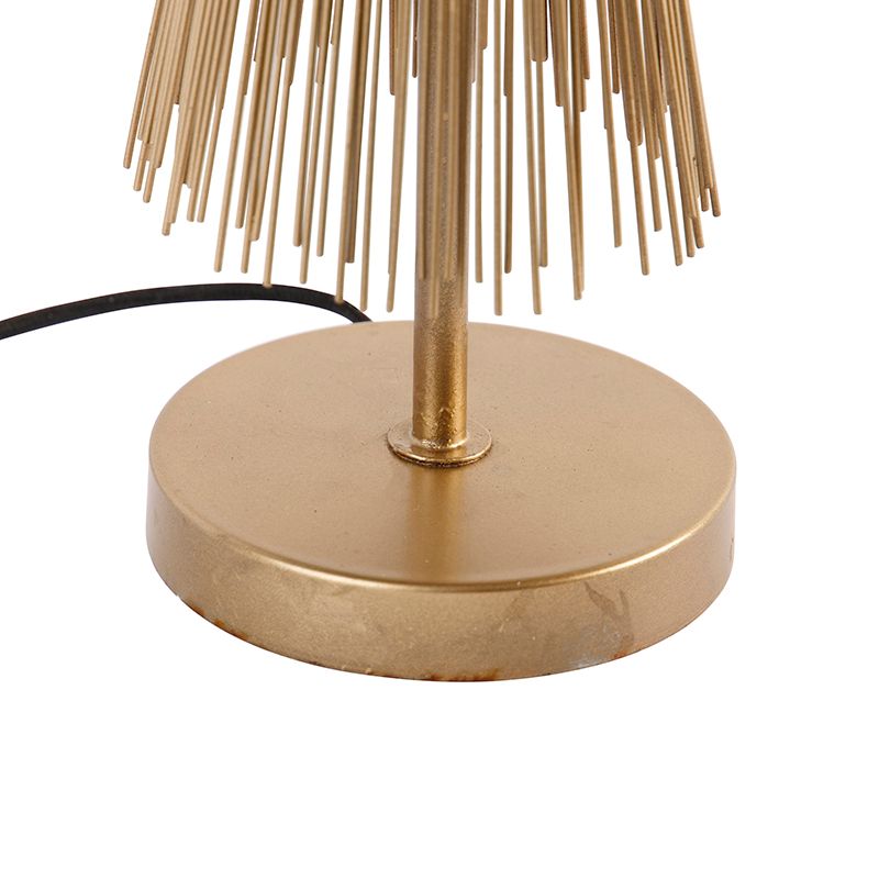 Landelijke tafellamp messing - Broom