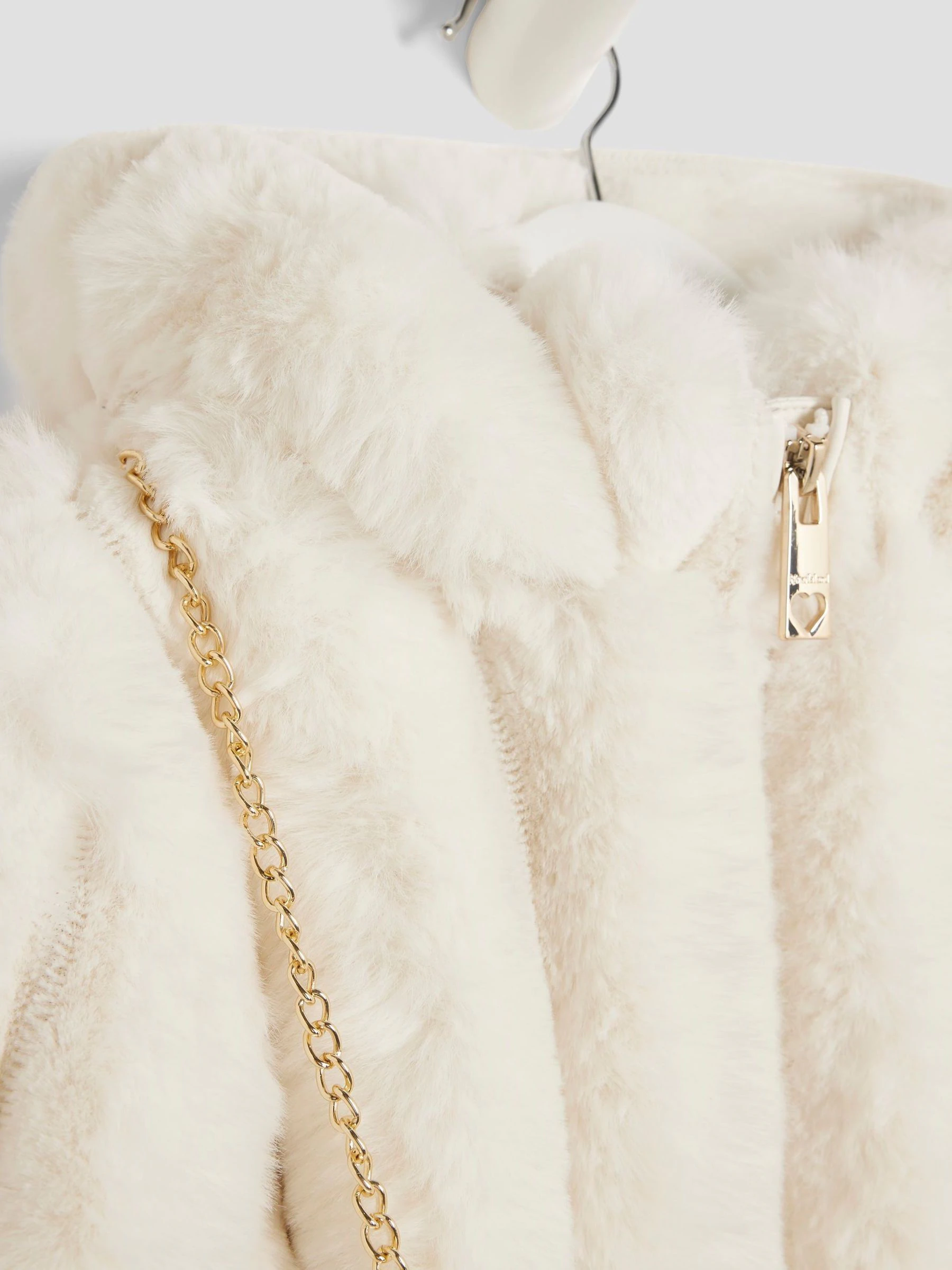 River Island Fur Coat & Bag