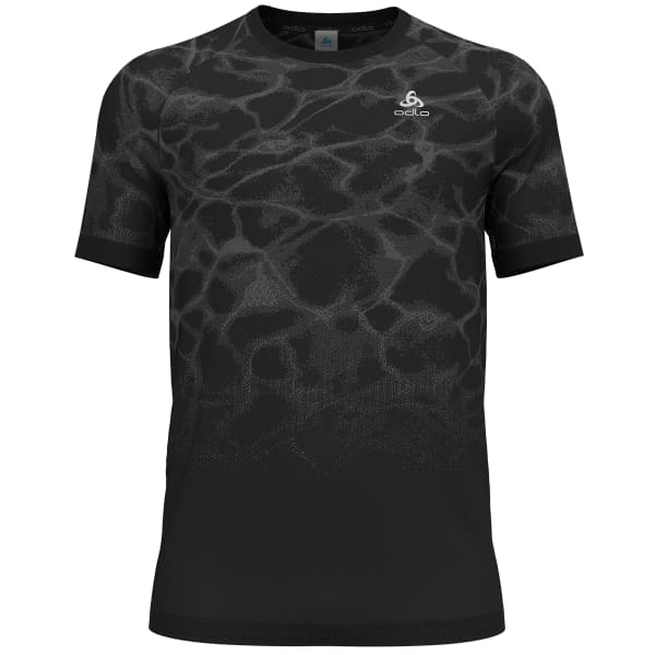 T-shirt running ODLO ZEROWEIGHT SEAMLESS CREW NECK S/S W BLACK