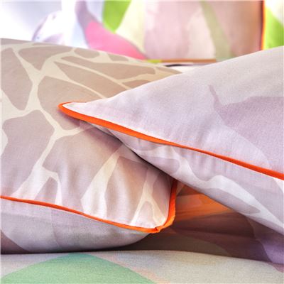 Linge de lit grand feuillage multicolore