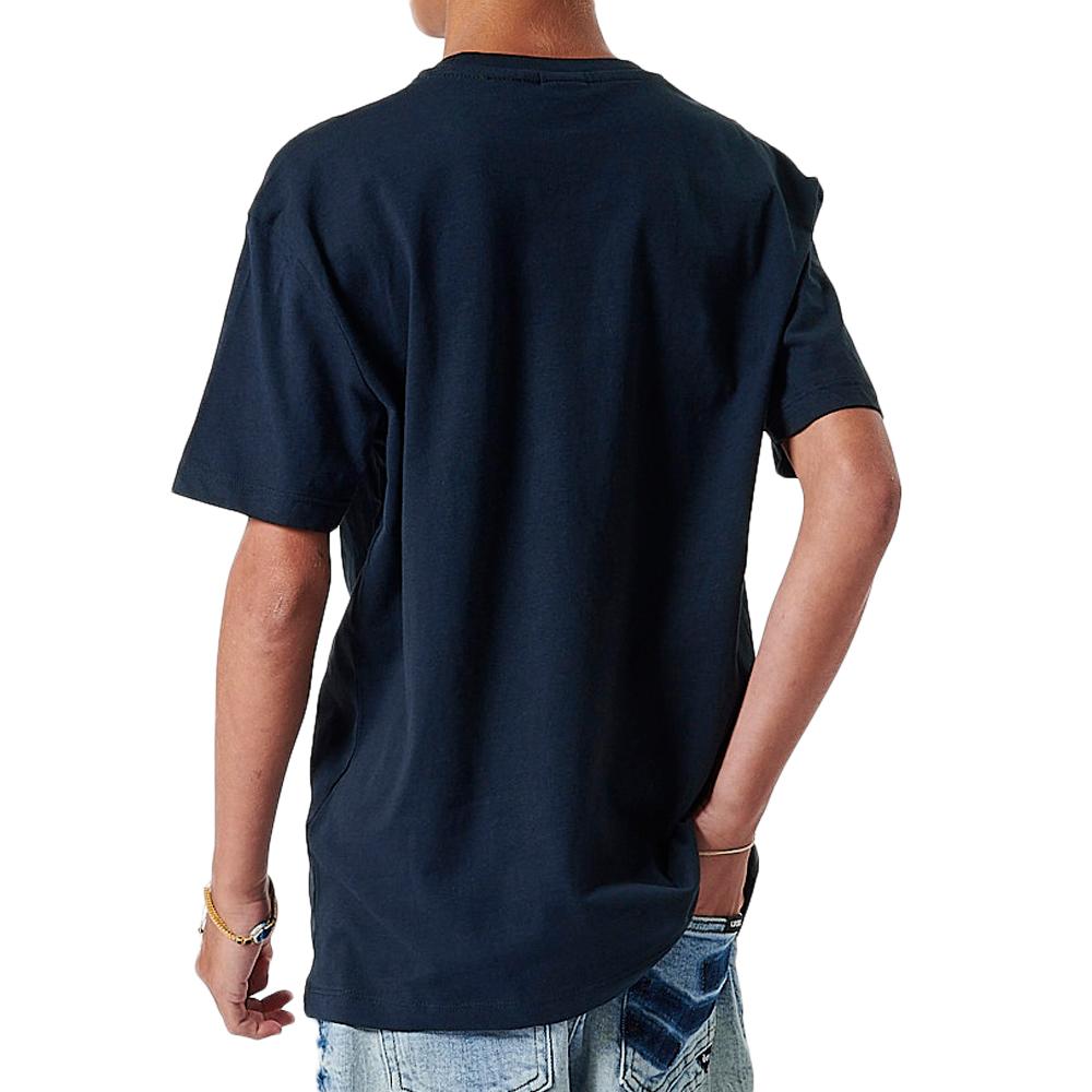 Kaporal T-shirt Noir/Orange Garçon Kaporal Oldie