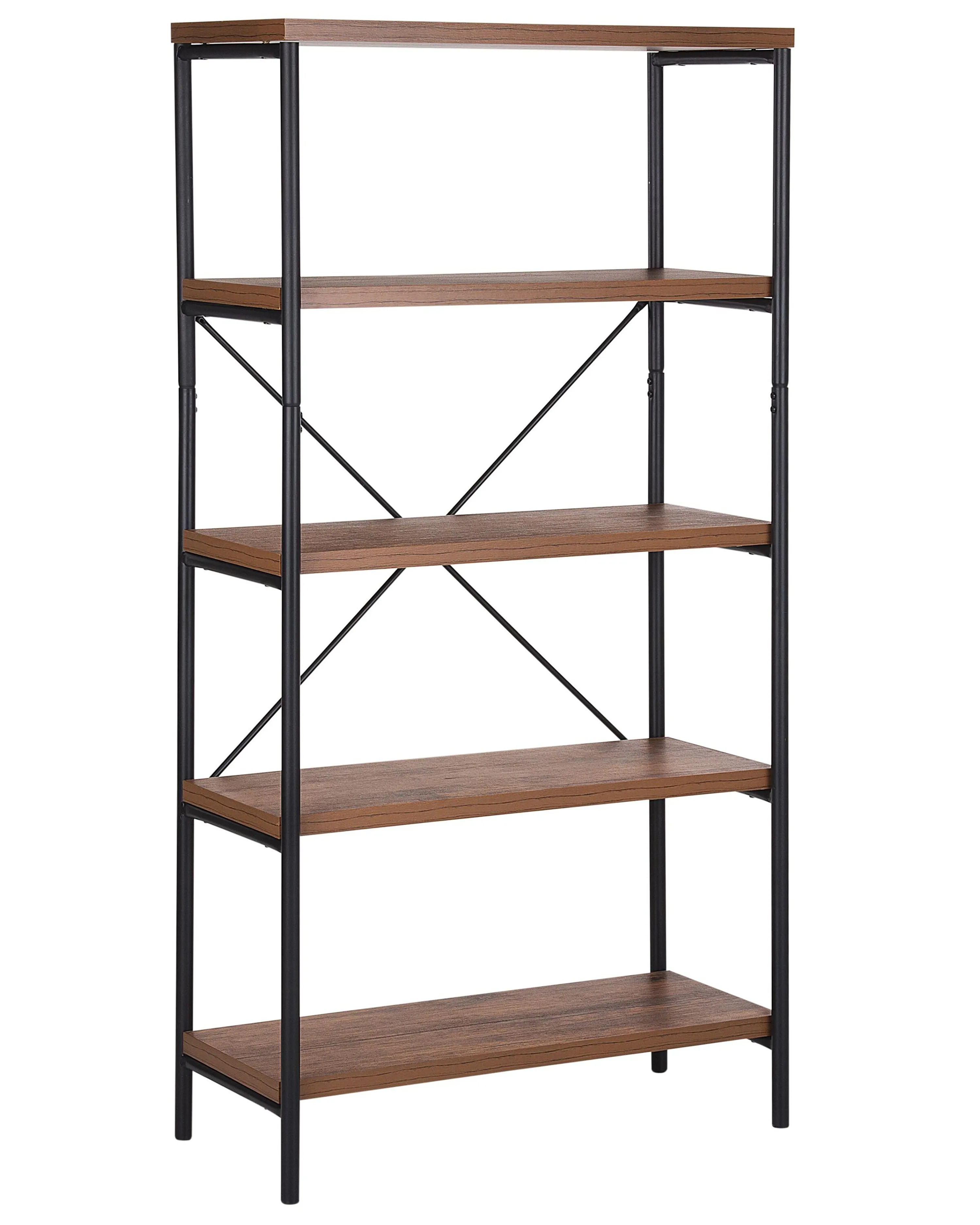 Opbergkast met 4 planken BRISBANE 160 cm Donkerbruin