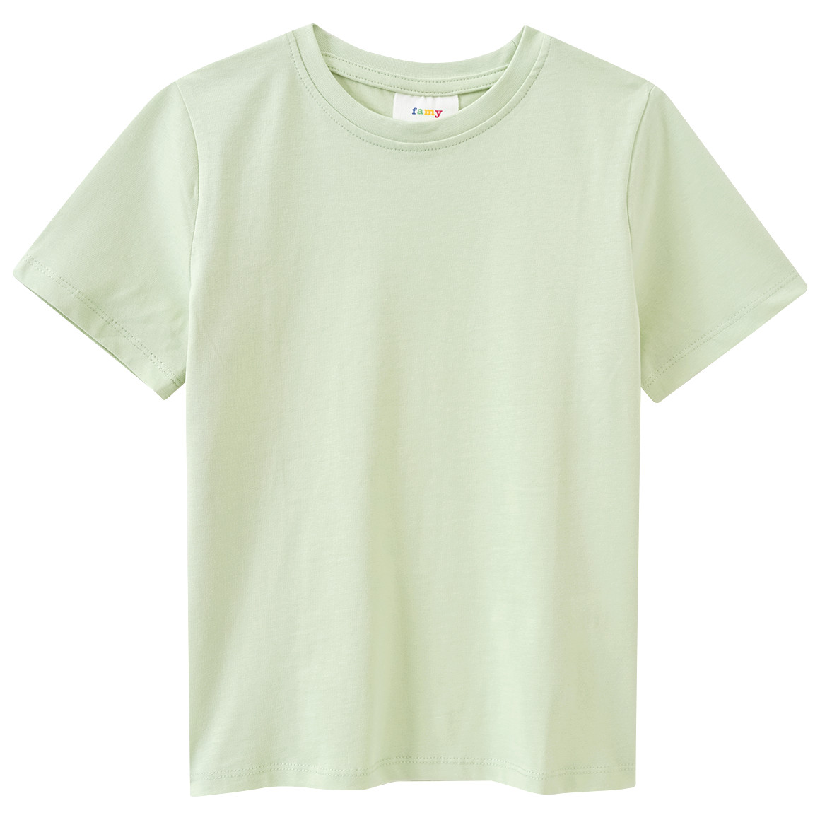 Famy 3 Jungen T-Shirts im Basic-Look hellgrün / sand / dunkelgrün