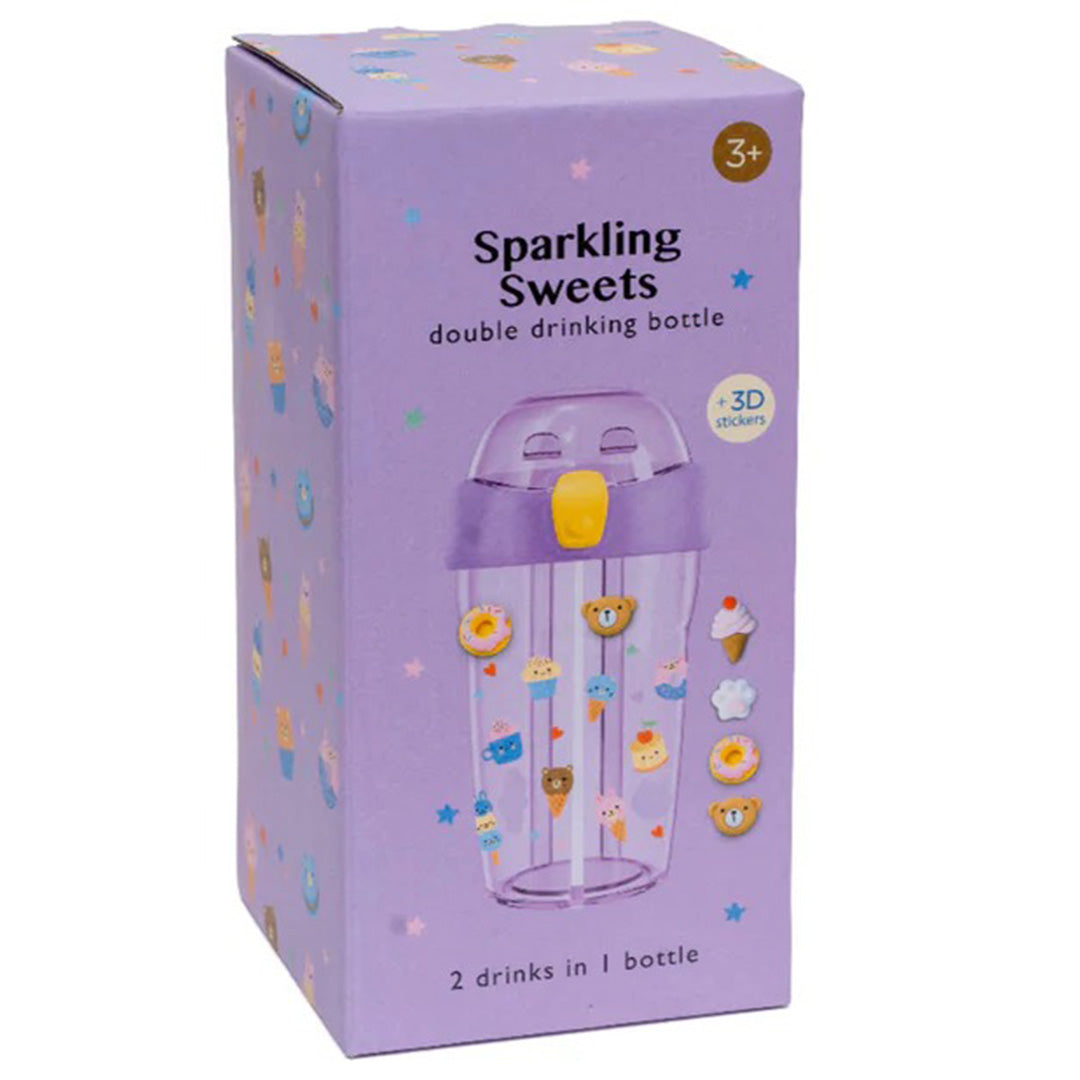 petit monkey dubbele drinkfles sparkling - sweets - 430 ml