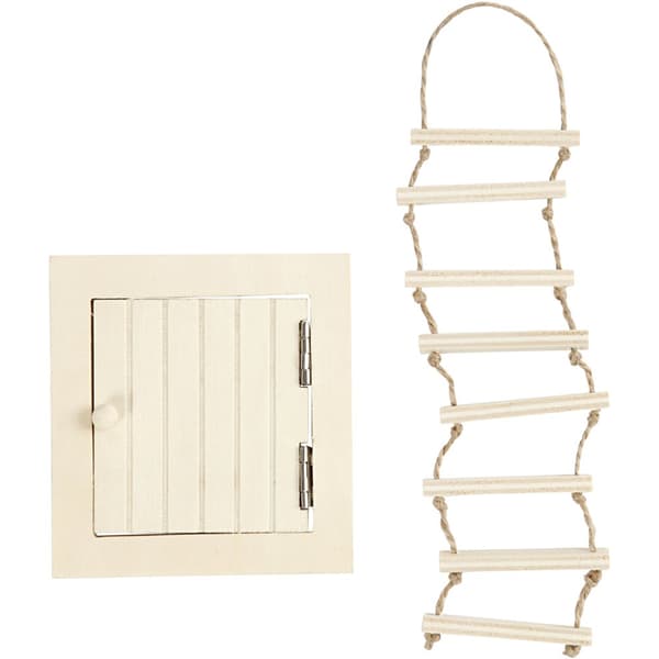Loftluke og repstige, str. 9-20 cm, 1 sett