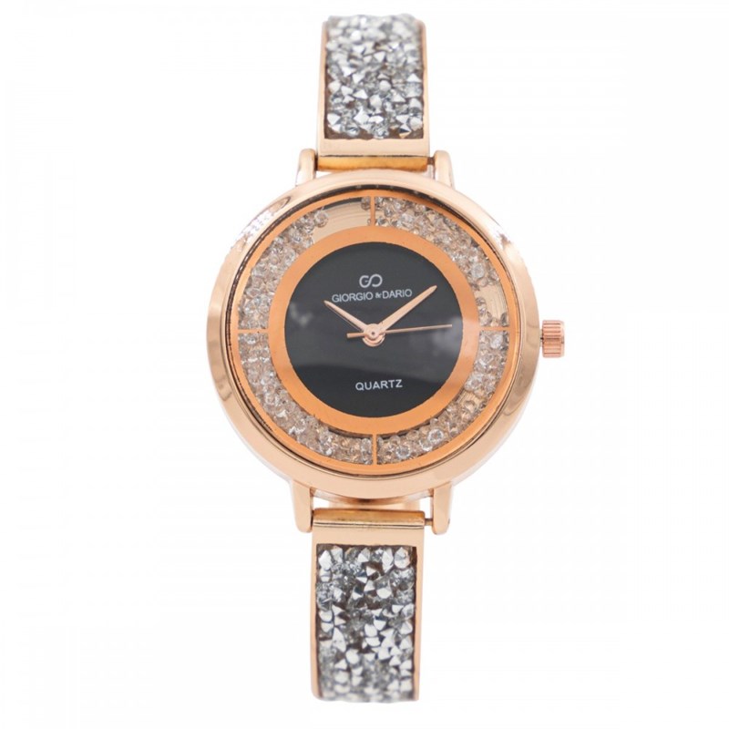 Montre Femme GIORGIO bracelet Acier Rose Métal