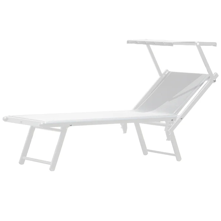 Jan Kurtz - Rimini Classic Sonnenliege, weiss / weiss