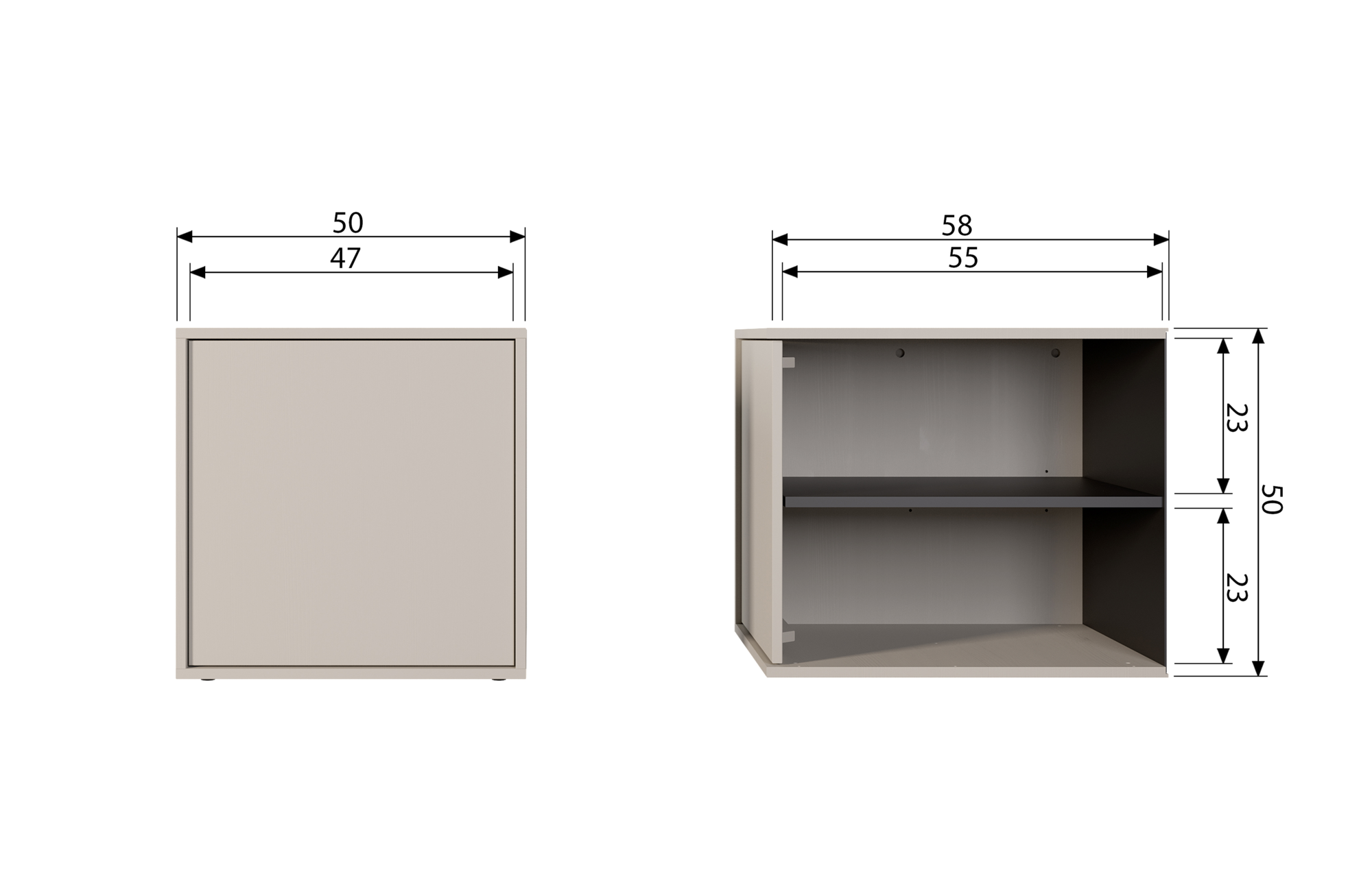 Closet single Daily Daily Closet Single 50x50cm