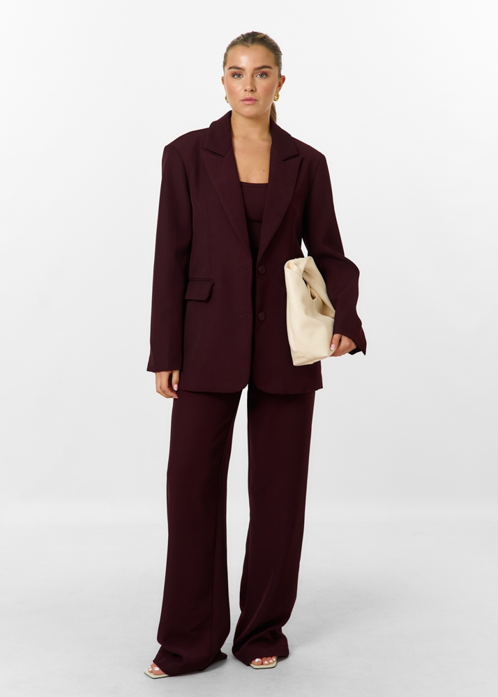 Audrey oversized blazer burgundy
