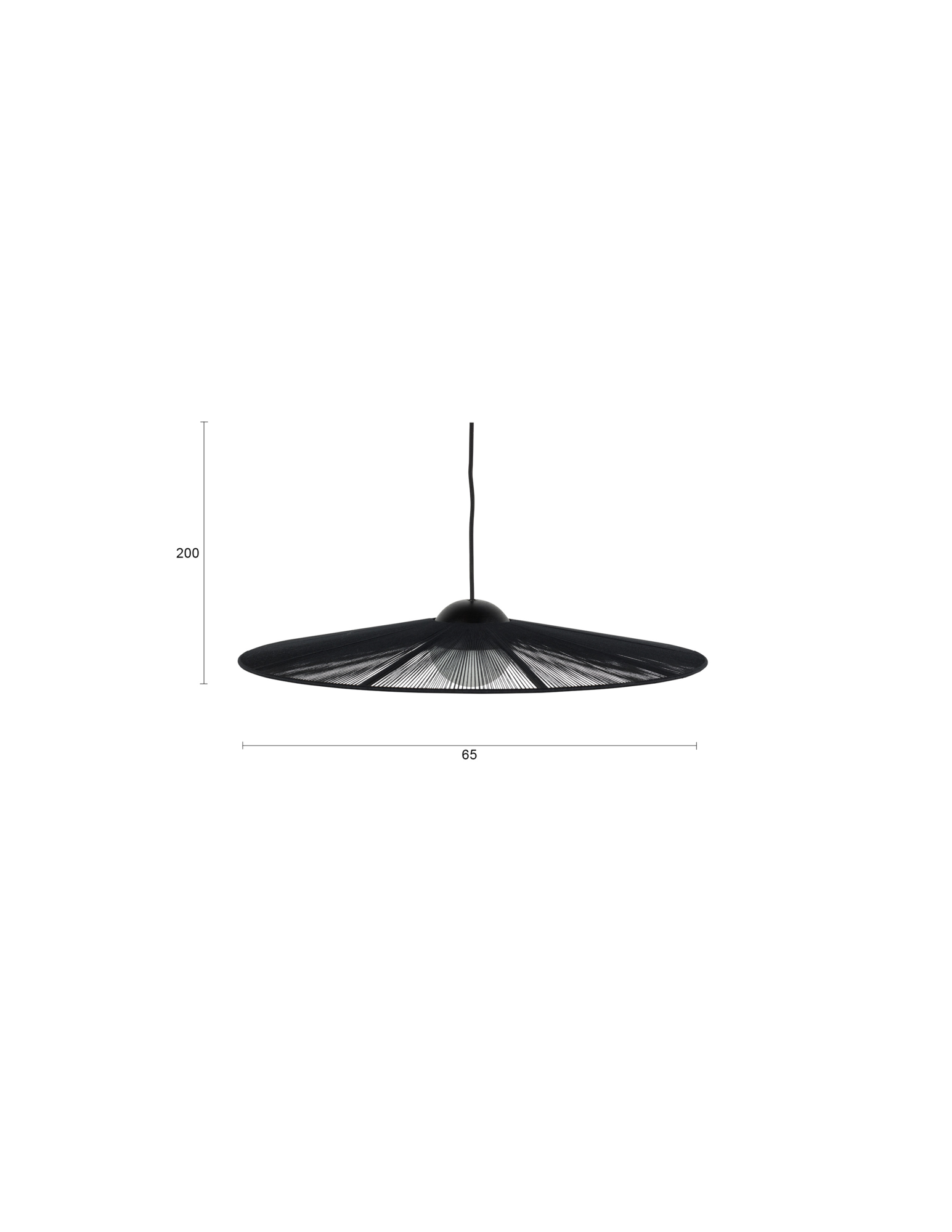 Hanglamp Belle S zwart