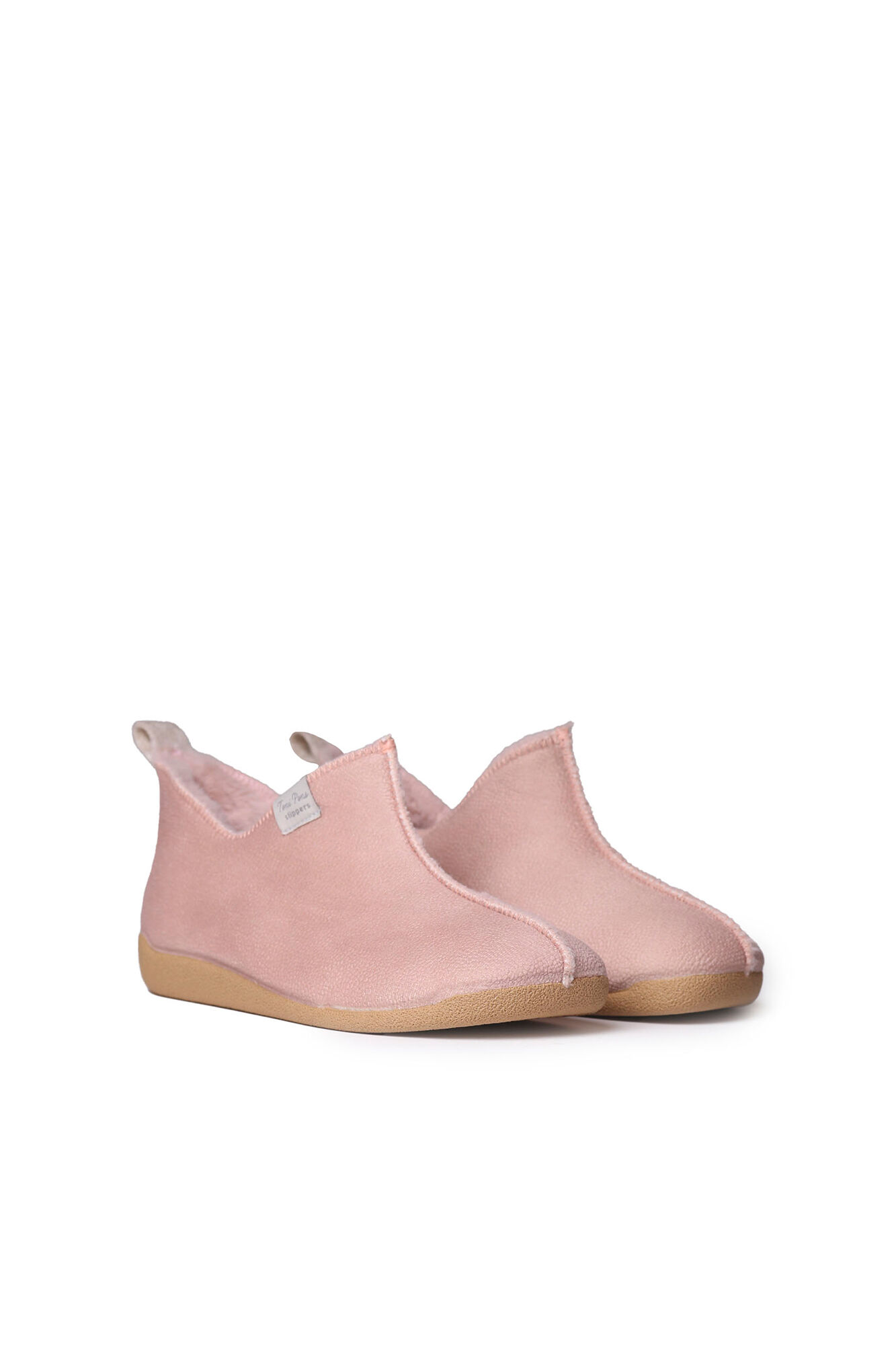 Bota feminina de cano curto em couro
