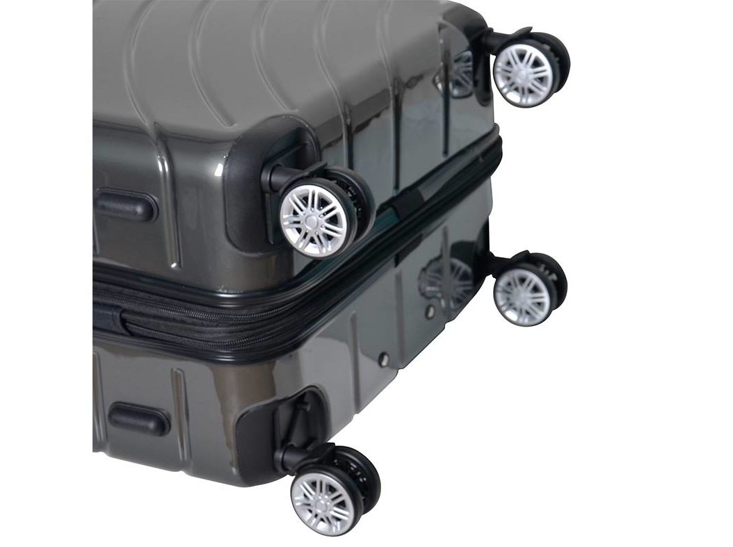 MALA DE VIAGEM GRANDE RÍGIDA AIRPORT CINZENTO ESCURO 8 RODAS 75CM