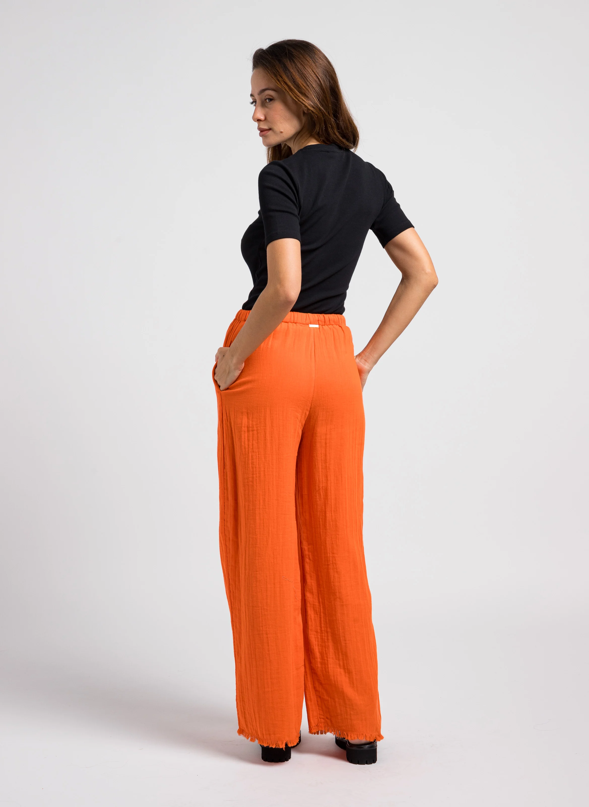 SAALEXO - Tee-shirt manches courtes en coton organique | Noir
