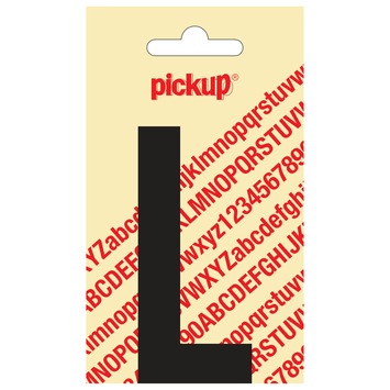Pickup plakletter L zwart mat 90 mm