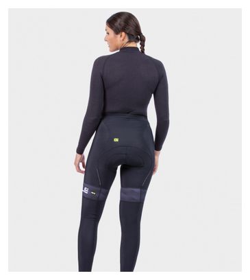 Collant Long Femme Alé Mild Blanc/Noir